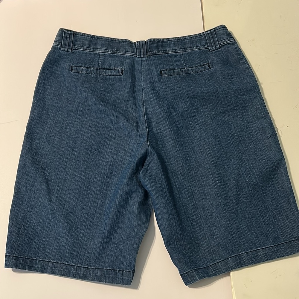 White Stag Dark Blue Denim Jean Shorts - Picture 7 of 9